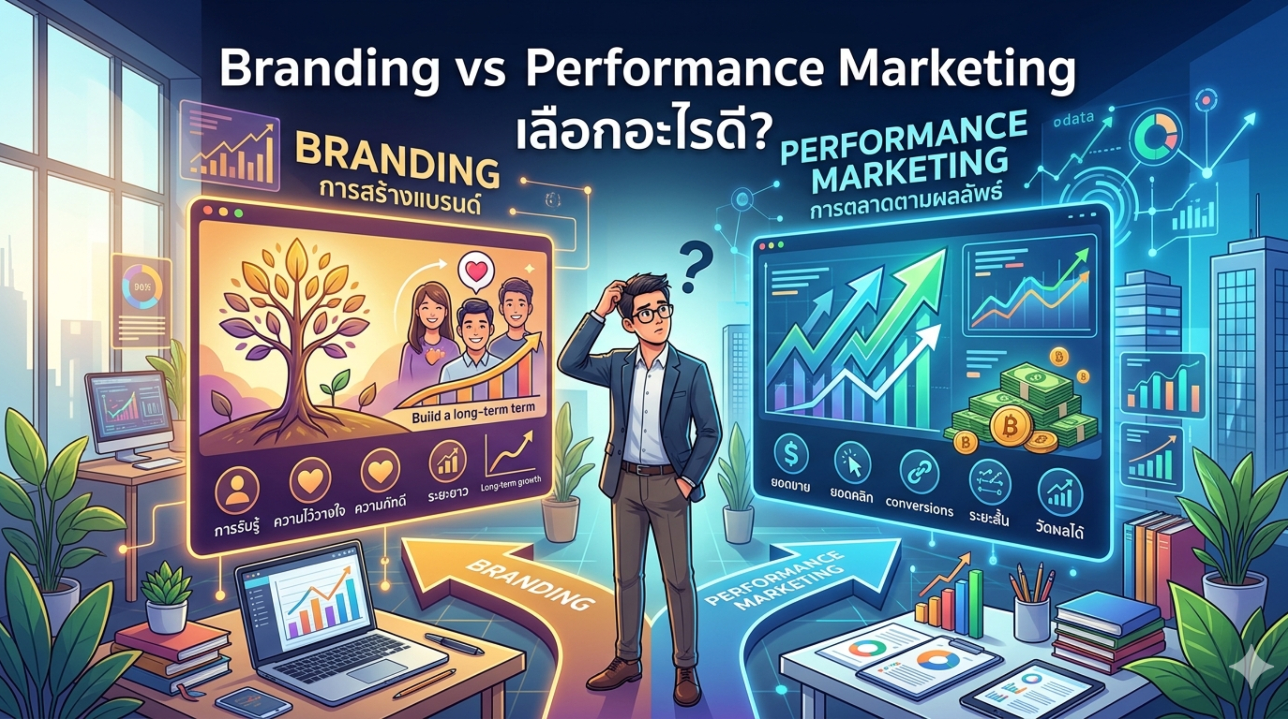 Branding vs Performance Marketing เลือกอะไรดี?